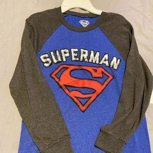 brand new superman long sleeve shirt